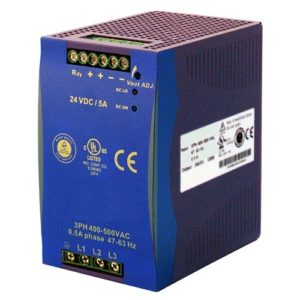Alimentation Rail Din triphasée, 120W