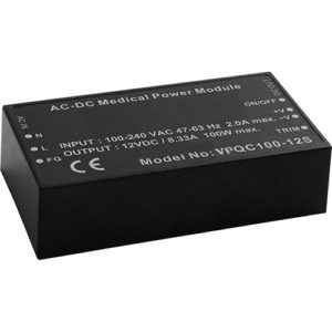 Alimentation AC-DC Médicale 2xMOPP, moulée 100W